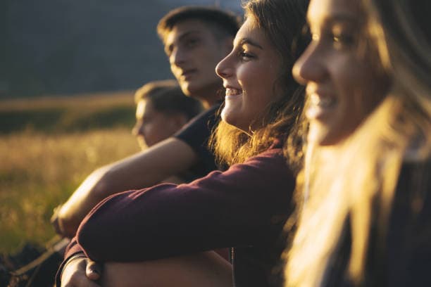 sunset friends